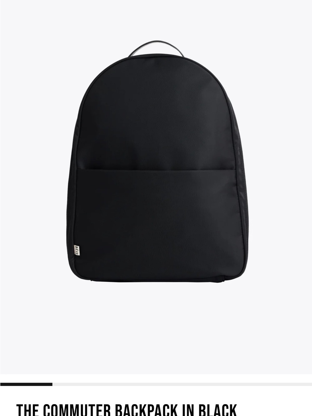Beis Black Travel Backpack